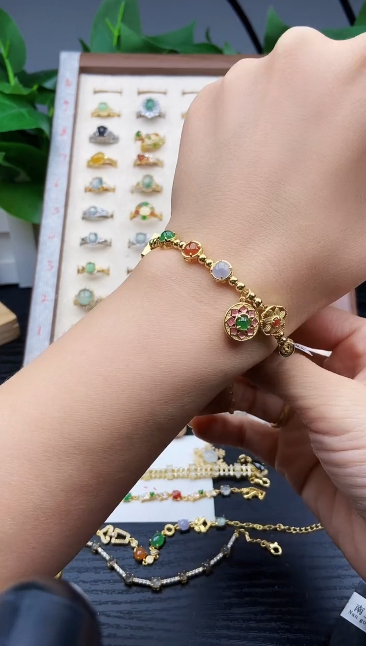 银S925镶嵌戒指翡翠12