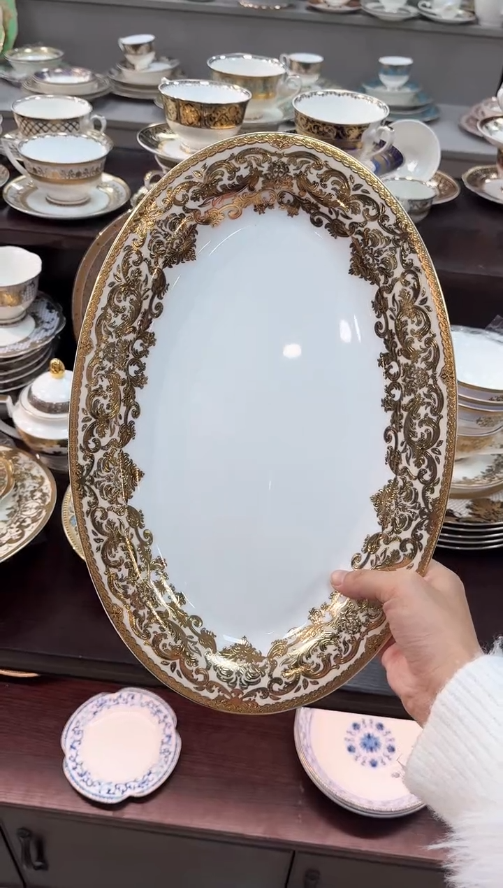 【闪购商品】瓷片14寸鱼盘 春节活动福利价