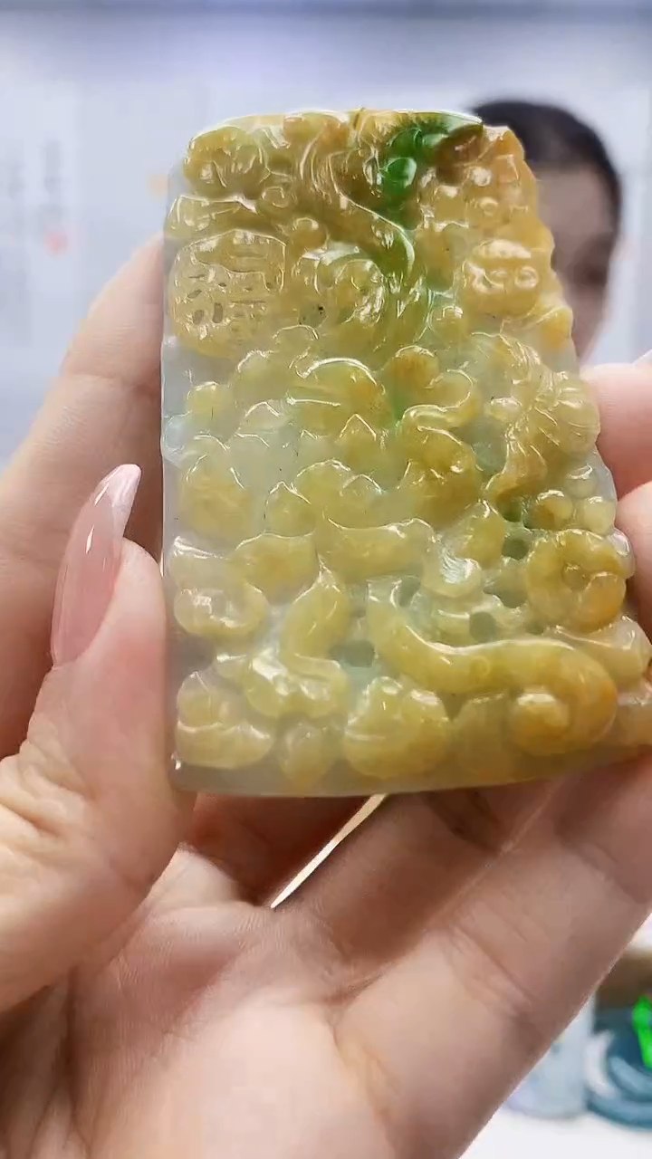 未镶嵌定制翡翠3099ty-毛货挂件14