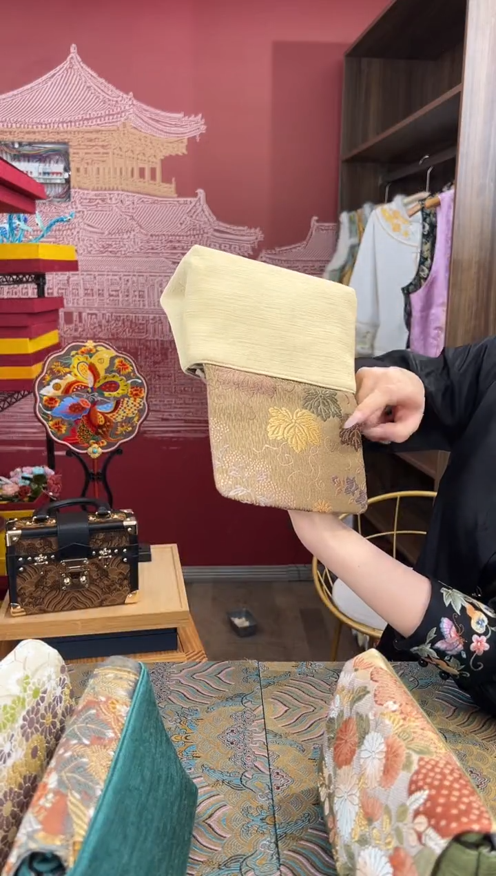 【闪购商品】刺绣非遗  手工西阵织包包 