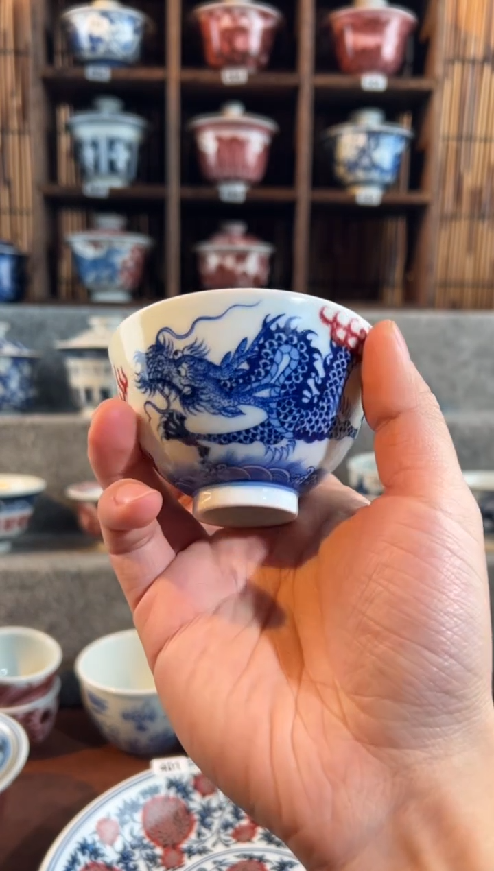 【闪购商品】406天禄言瓷手绘茶具