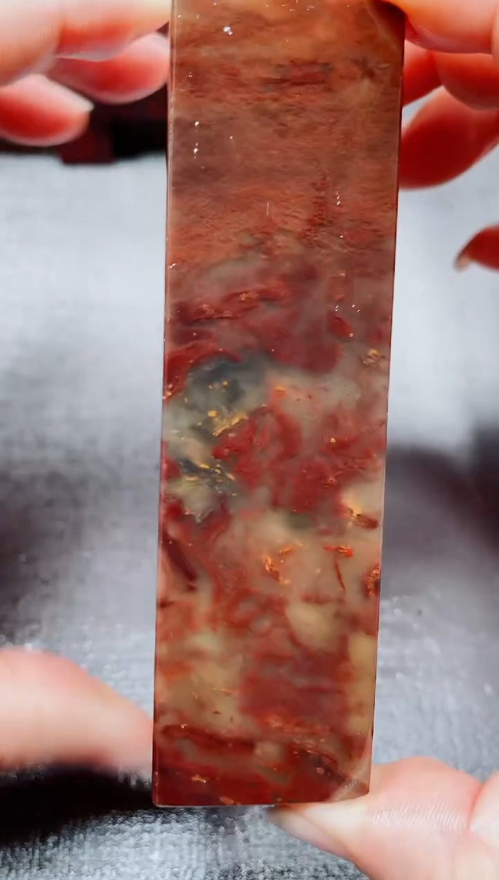 玉桂林鸡血玉素章--8