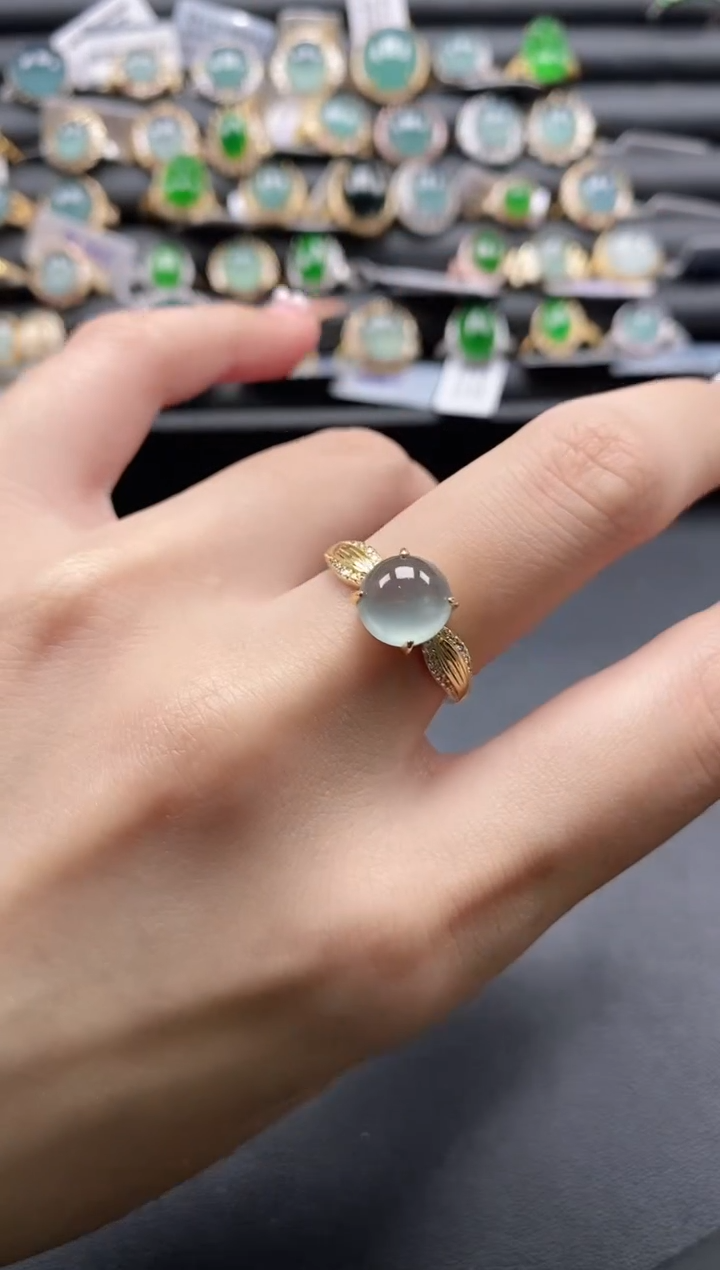 【闪购商品】翡翠戒指银S925镶嵌11111-