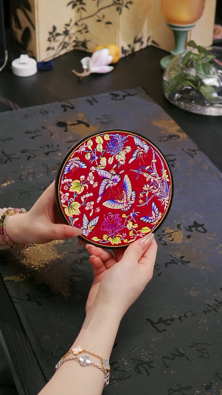 壹藏贰宝花花蝴蝶大垫子一片