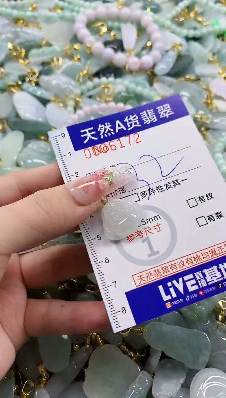 颈饰未镶嵌翡翠天然A货翡翠