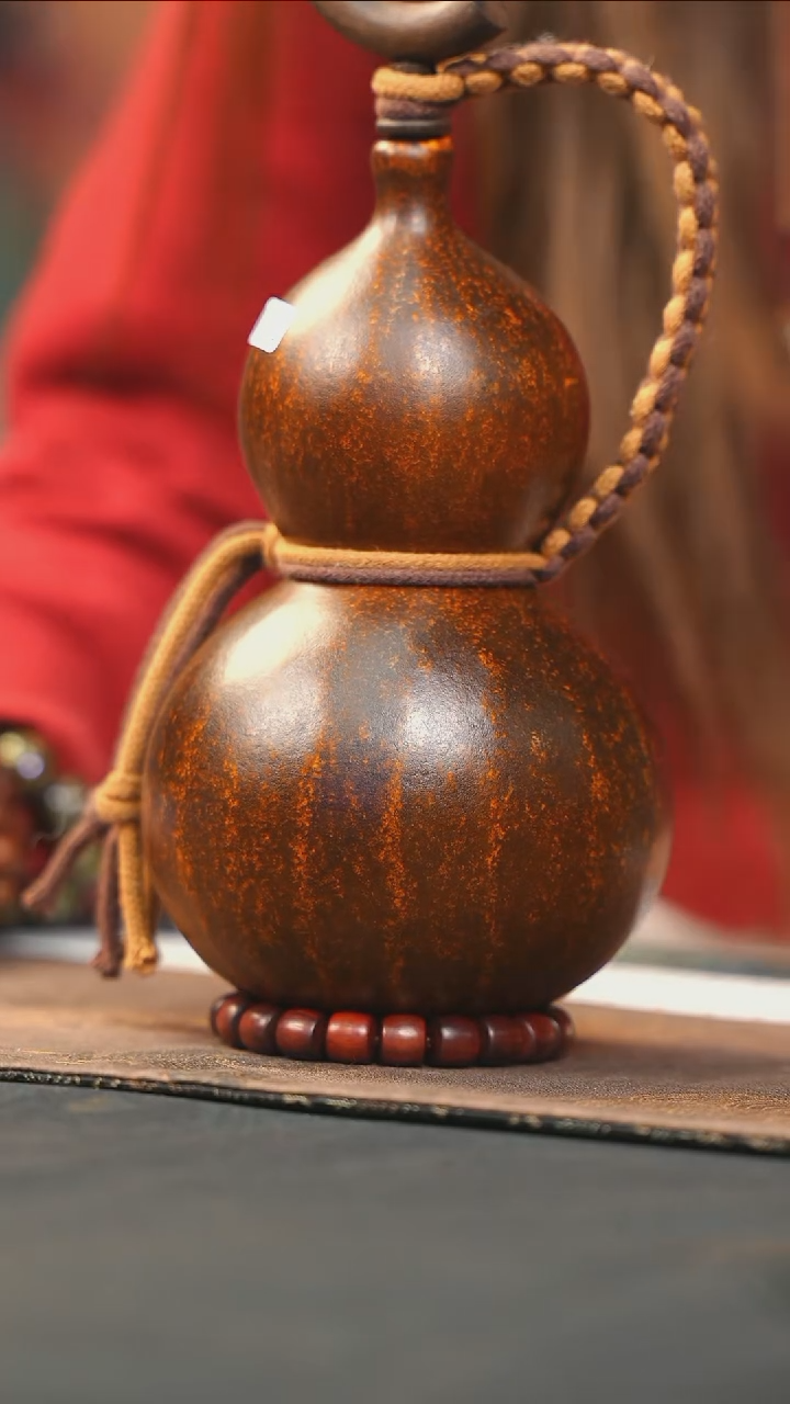 【闪购商品】WY202大漆酒葫芦不包手串及旋转底座