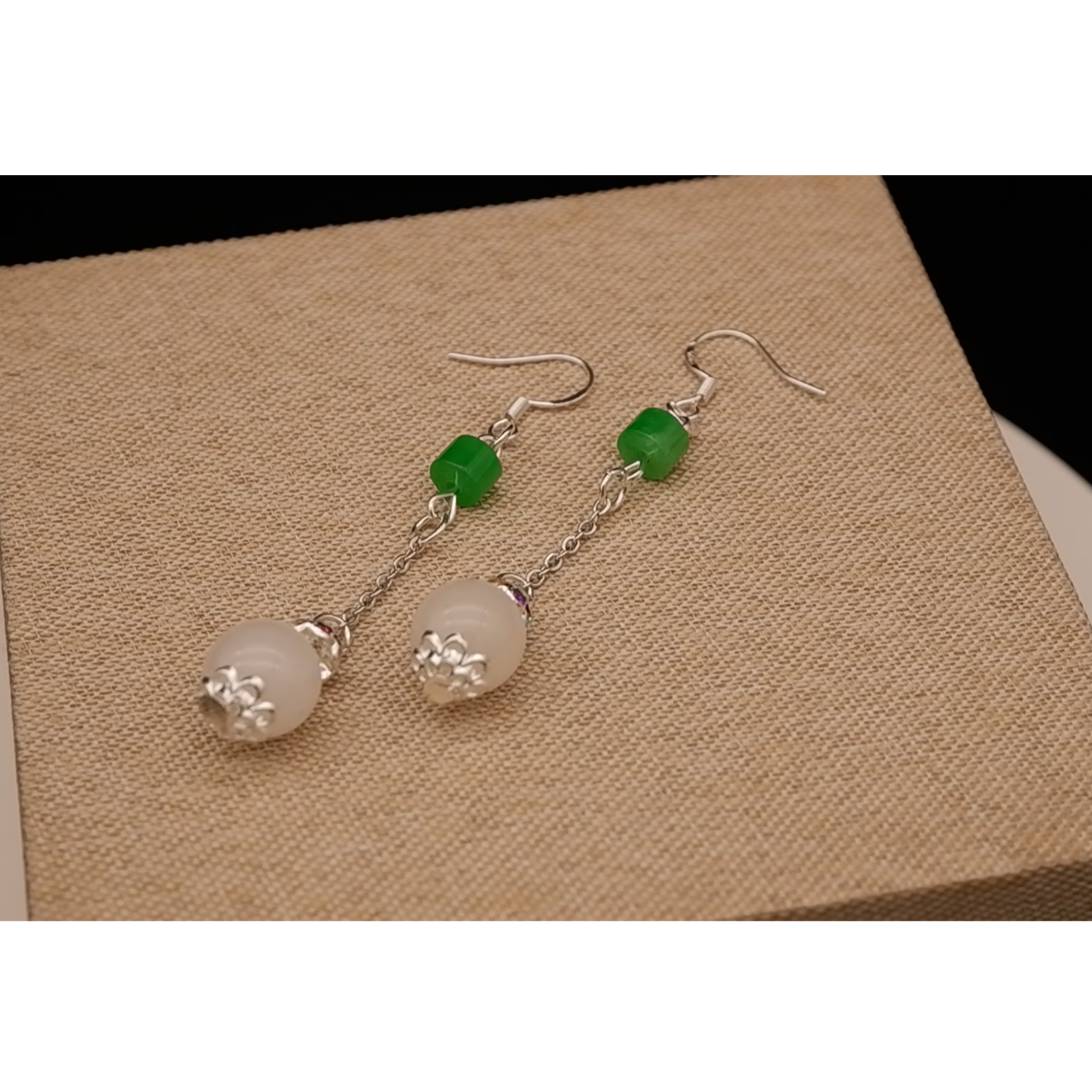 文杉拍品/和田玉甘青/耳坠