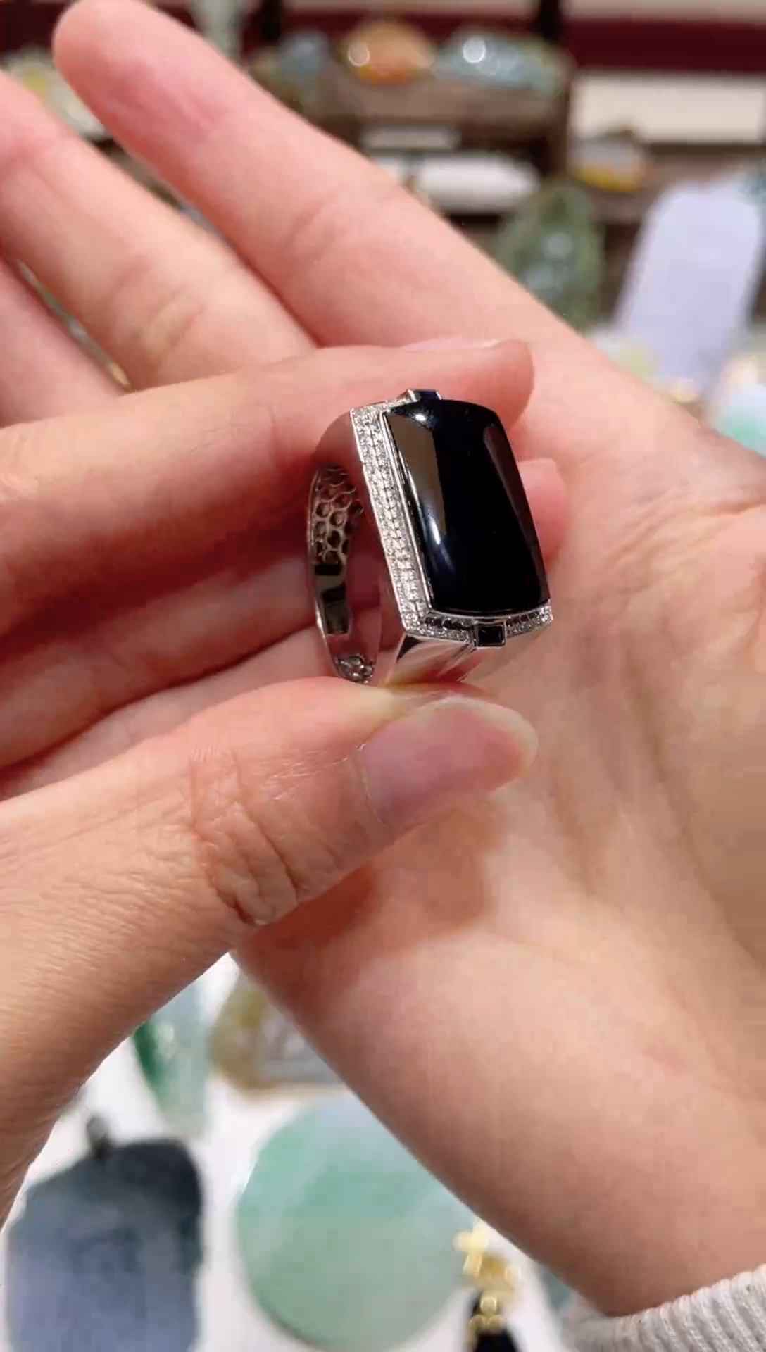 【闪购商品】翡翠戒指未镶嵌缅甸A货翡翠