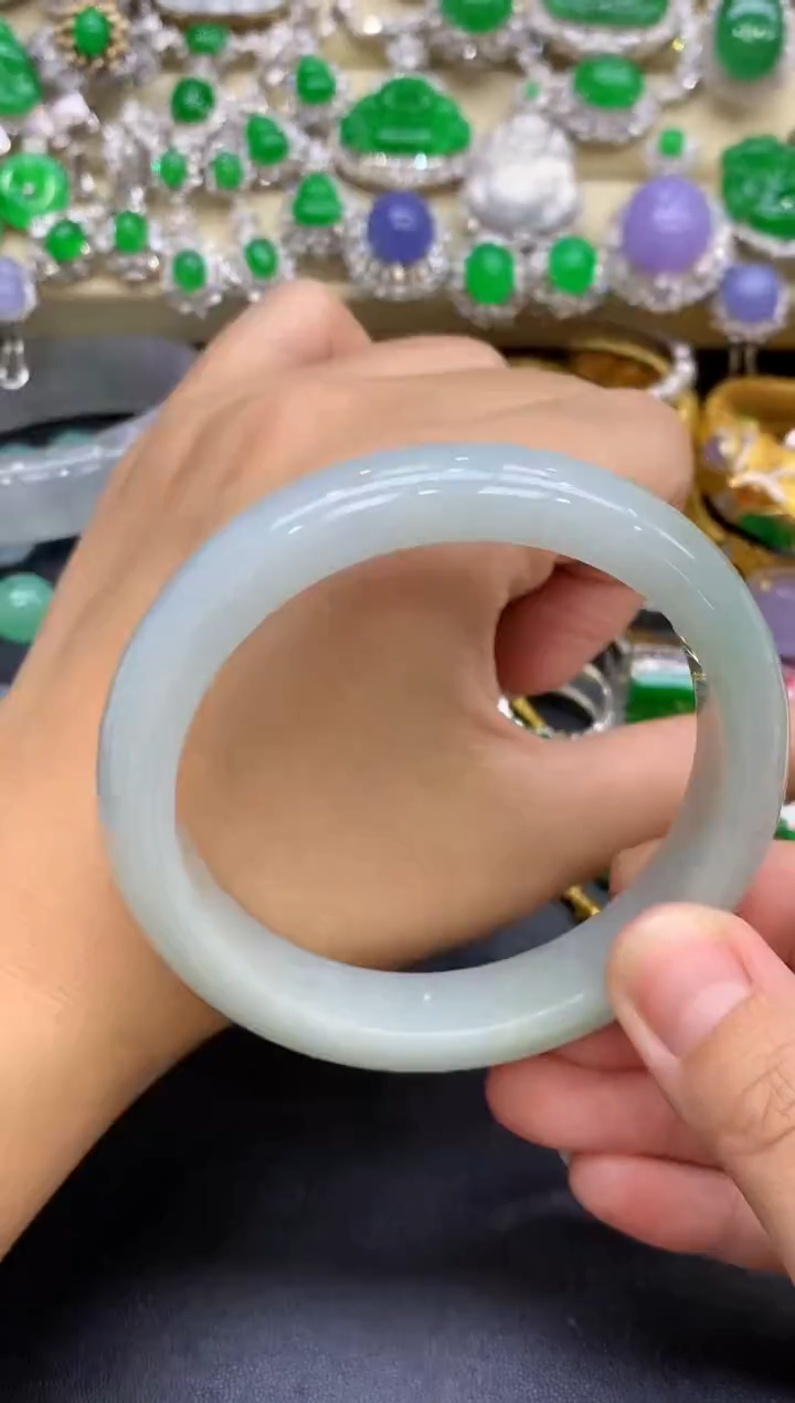 未镶嵌手镯翡翠123-中国好珍宝