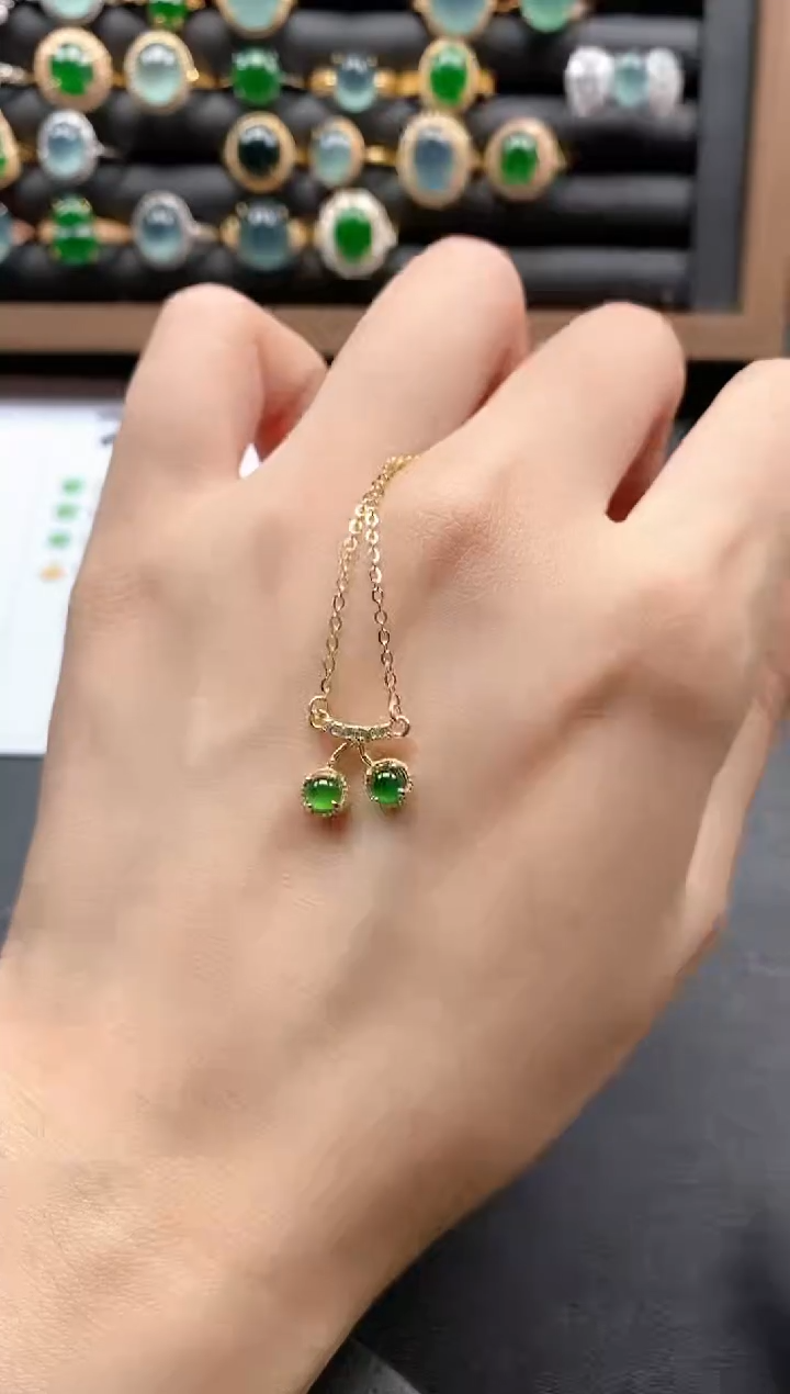 银S925镶嵌戒指翡翠51511-200