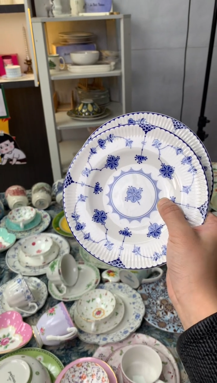 【闪购商品】瓷片陶瓷原单CC534餐具2个6寸