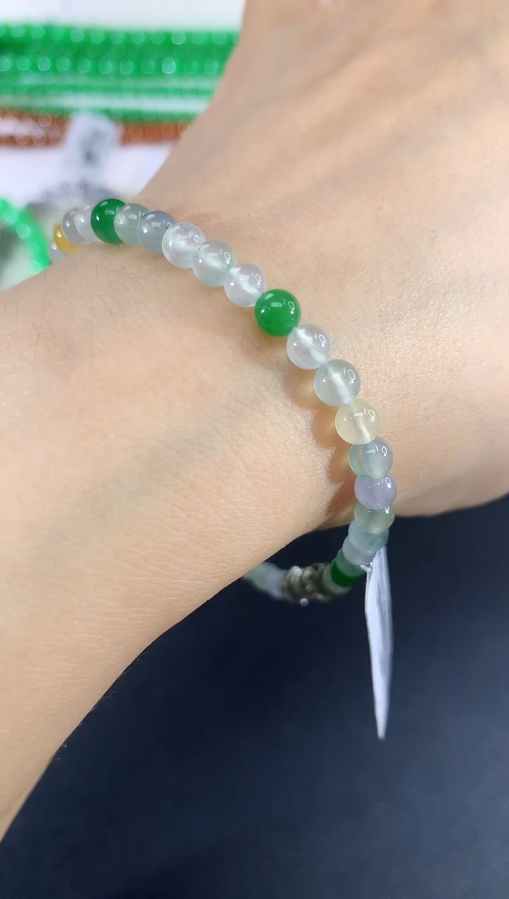 未镶嵌手串翡翠85|2980