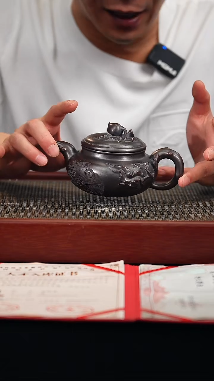 茶壶紫砂  宜兴紫砂原矿壶