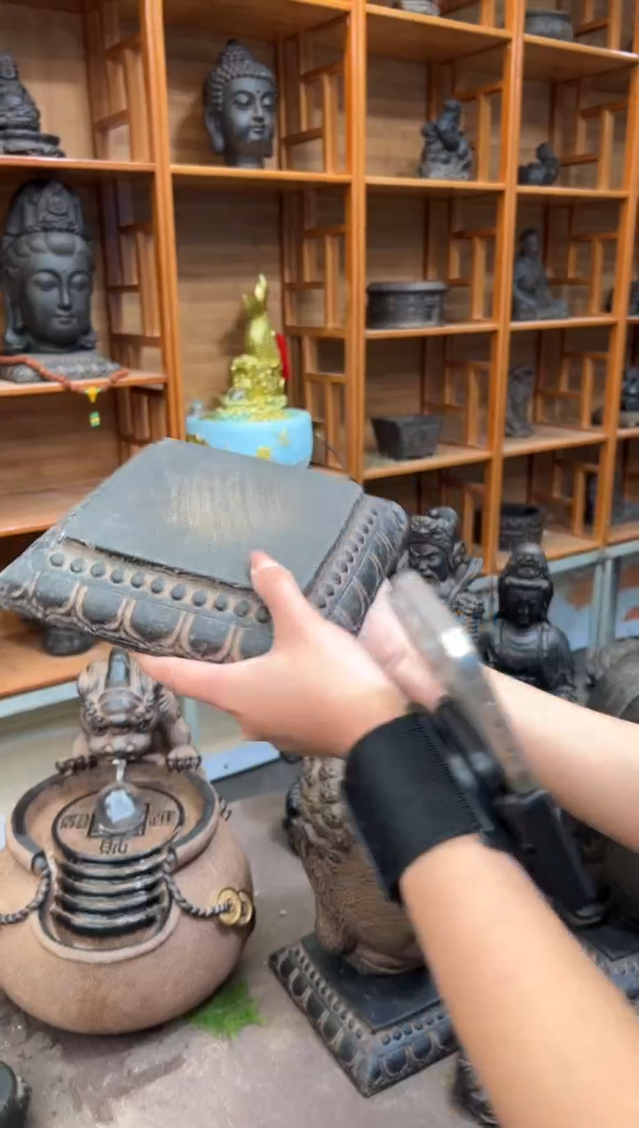 陶土【火山泥】莲花底座