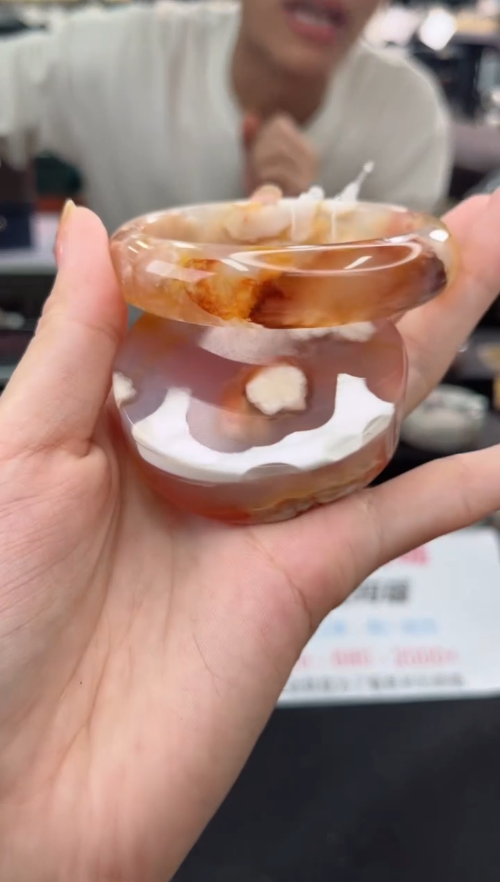 【闪购商品】石英质玉手镯未镶嵌57圈口（赠品镯心）3572276