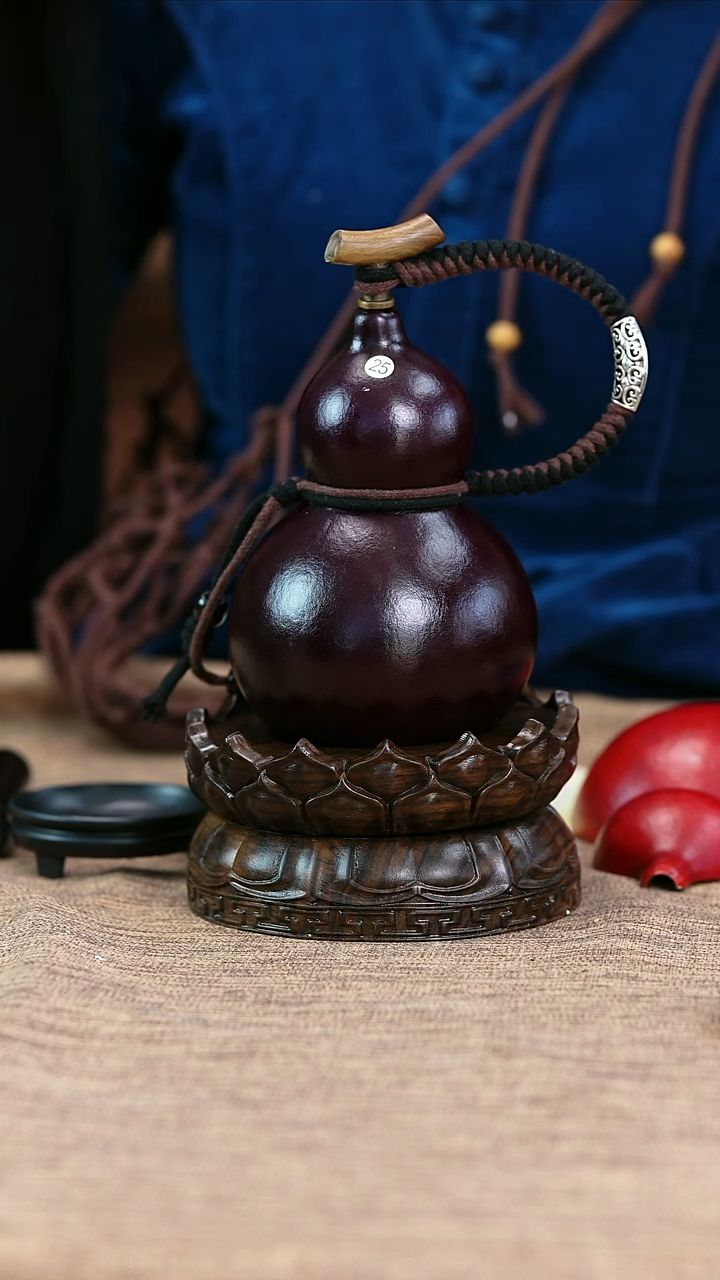 【闪购商品】25—光岳葫天然大漆酒葫芦不含莲花底座