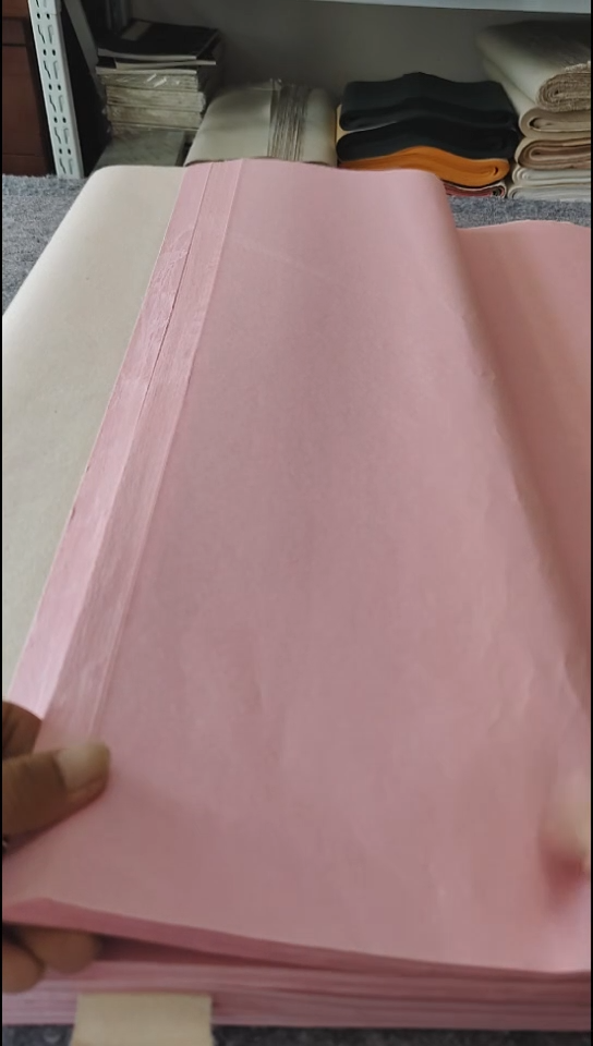 四尺整张雁檀彩金50张纯手工半生熟