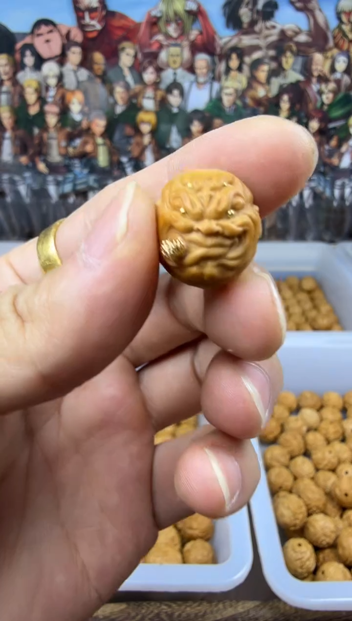 猴头核桃吊坠四目 烟鬼 重工