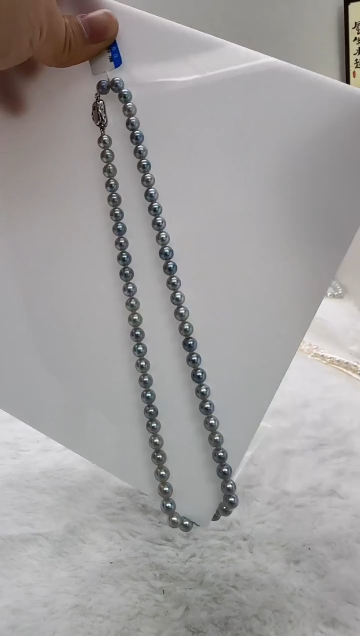 【闪购商品】海水珍珠DA未镶嵌灰珠串7 t724