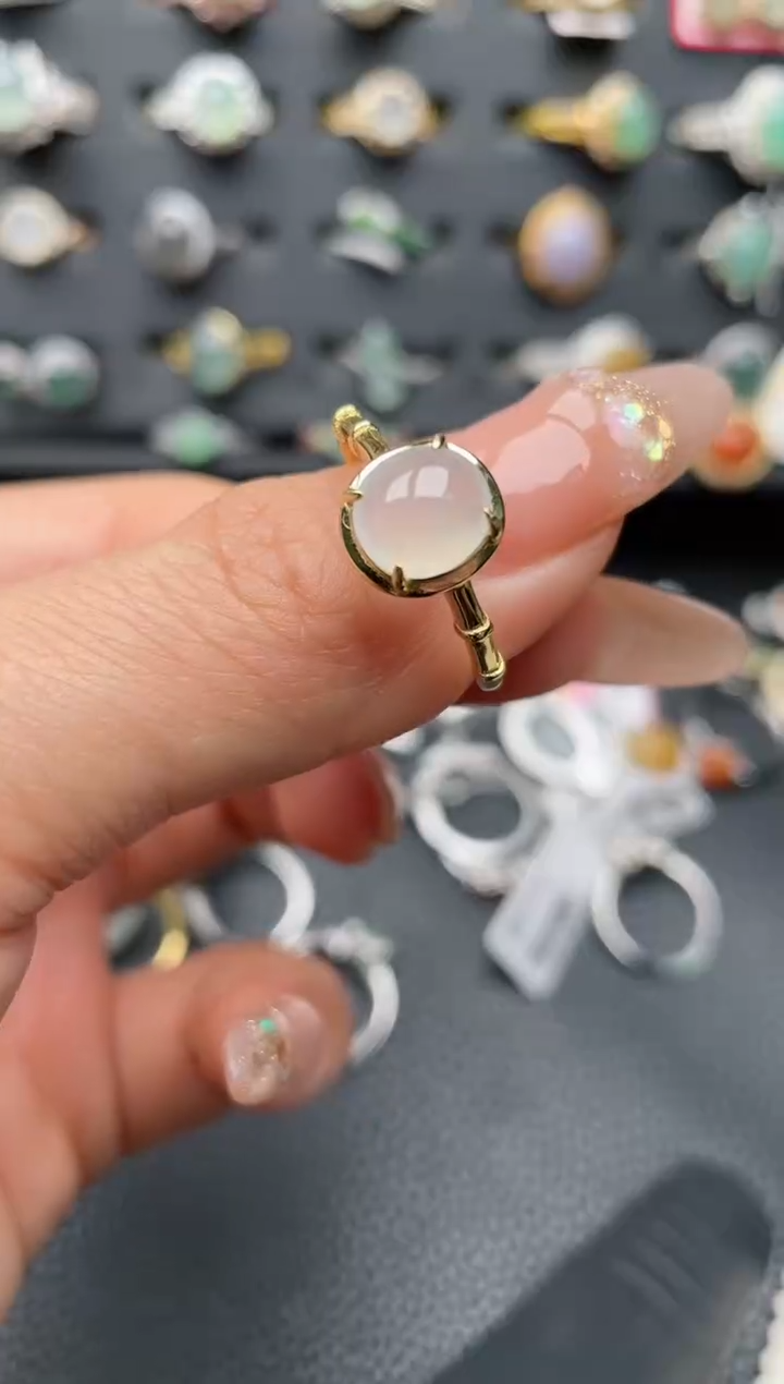 【闪购商品】翡翠戒指银S925镶嵌1111111111  37