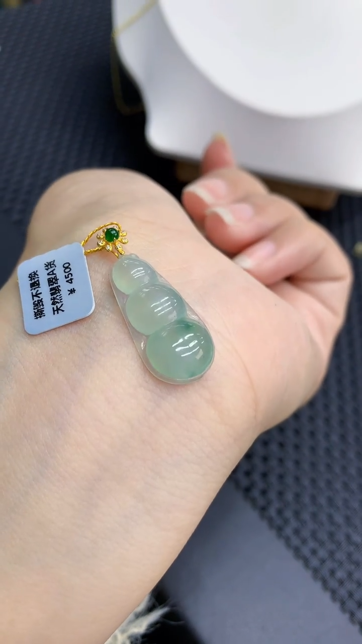 【闪购商品】翡翠颈饰18K金镶嵌            8