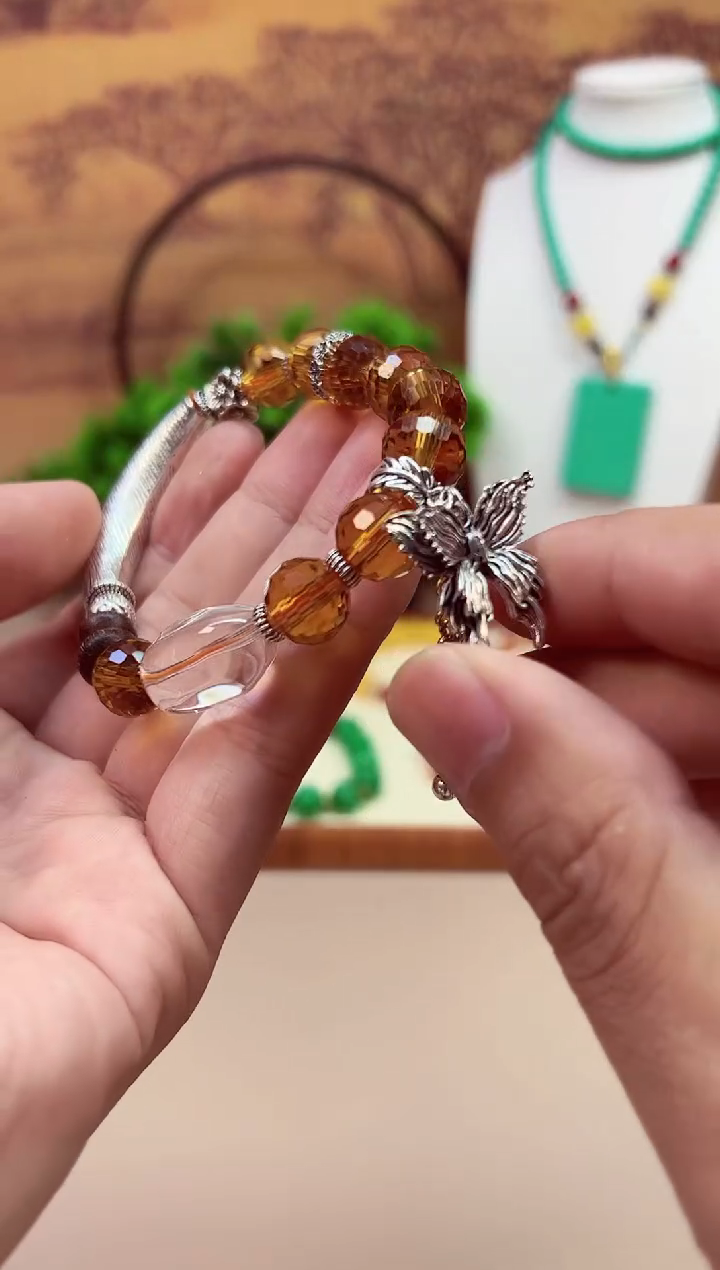 水晶手链银S925镶嵌SSSSS