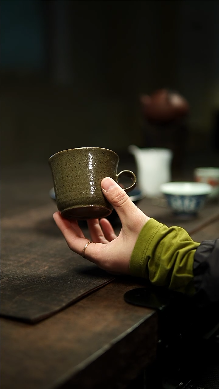 【闪购商品】云龙绿釉咖啡杯11111111111