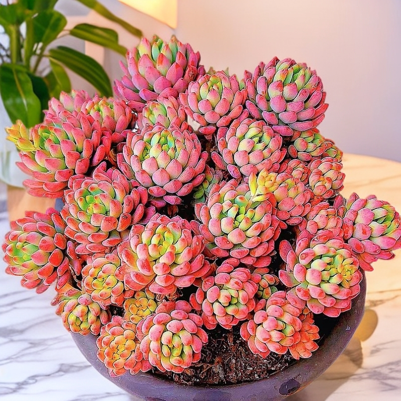 松果精灵老桩蓝苹果阳台办公桌喜阳群生多肉植物新手植物脱土发货