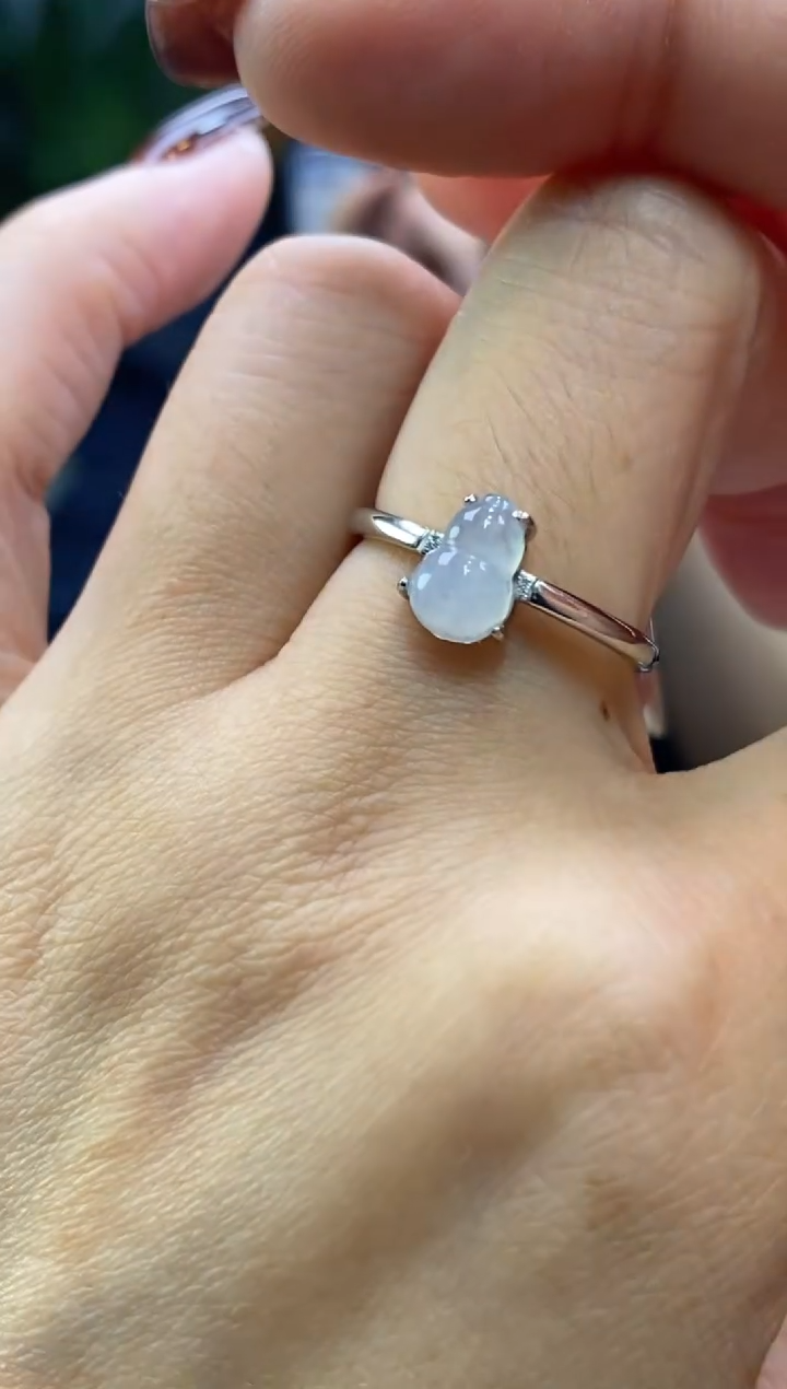 颈饰银S925镶嵌翡翠净货16665