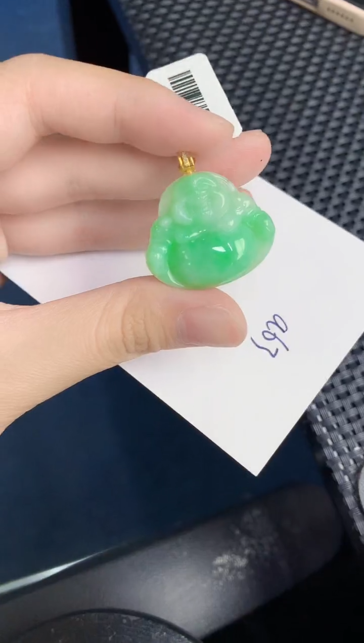 【闪购商品】翡翠颈饰18K金镶嵌000000000
