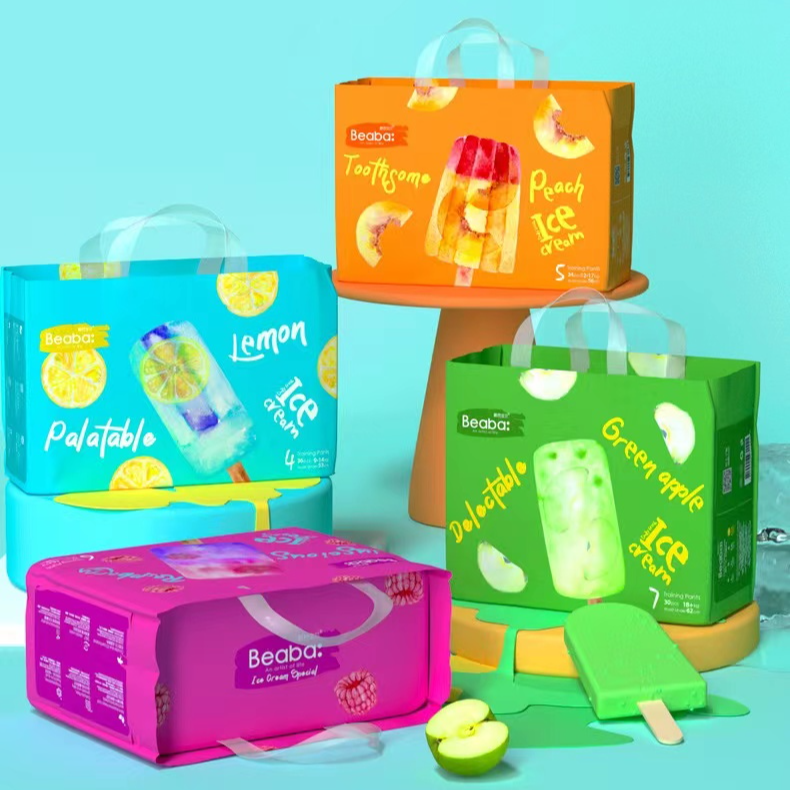 冰淇淋special系列夏日超薄透气拉拉裤纸尿裤