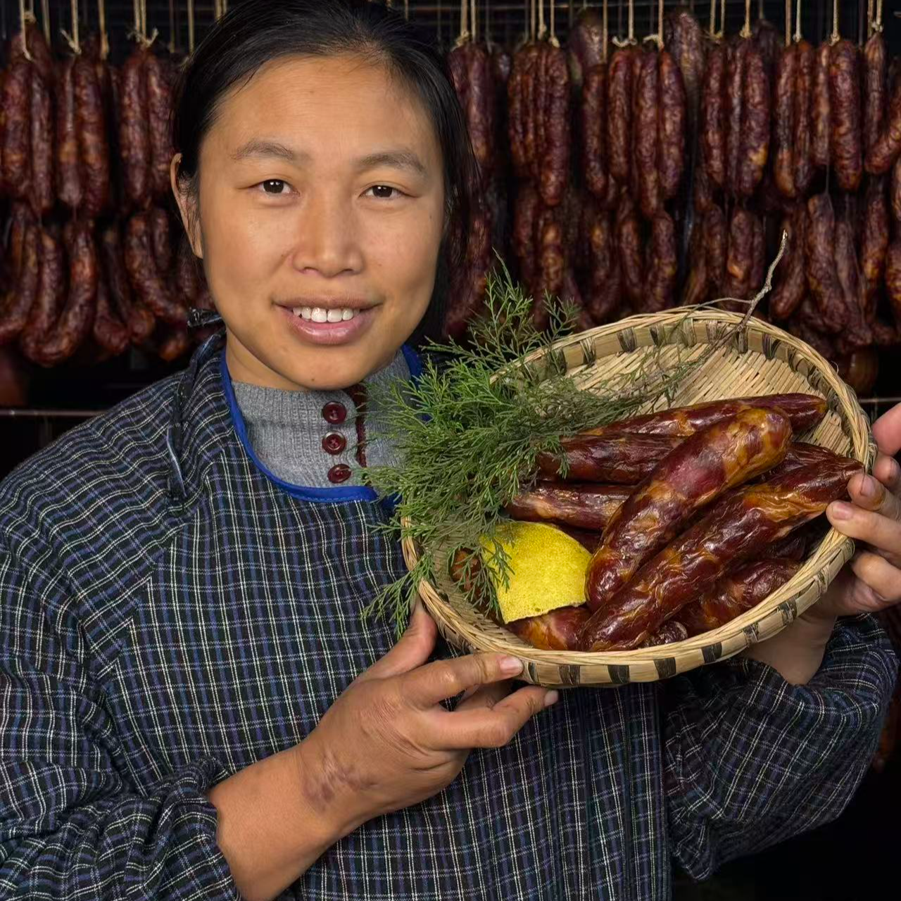 四川正宗烟熏广味香肠