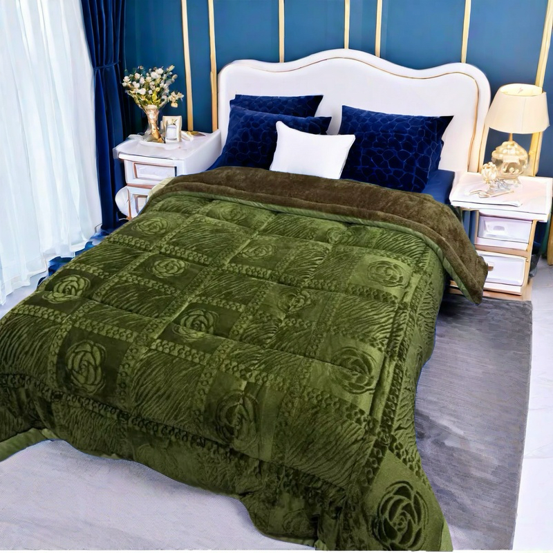 西藏包邮拉萨发货夹棉羊糕绒被子北极绒加厚加暖冬被水晶绒奶绒