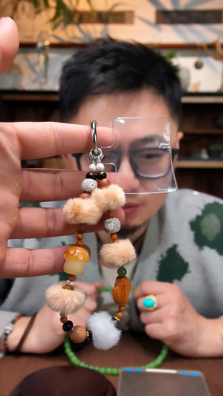 吊坠星月菩提菩提多宝手机挂ZD