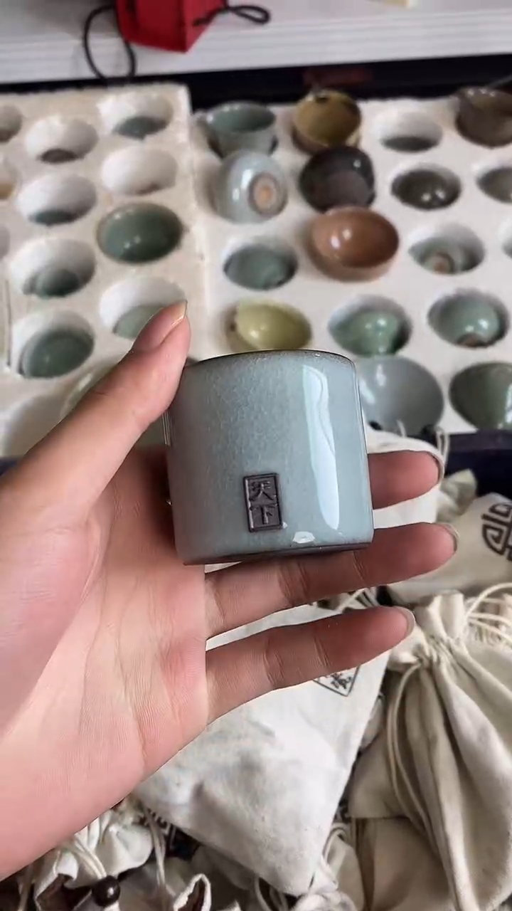  【山隐青瓷】气烧杯子    全品   