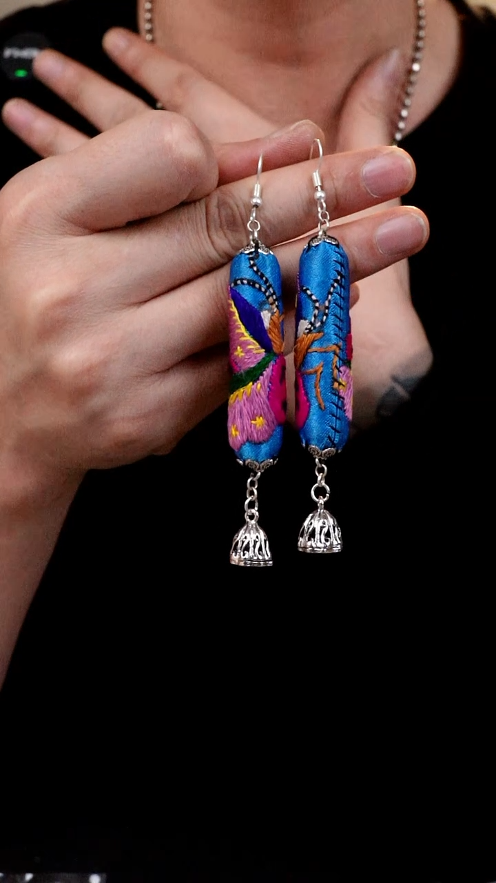 【闪购商品】刺绣032非遗手工刺绣耳环