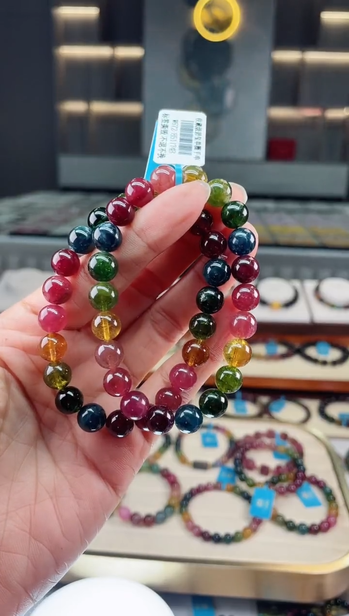 【闪购商品】碧玺单圈手串未镶嵌（多样性发一条）Q