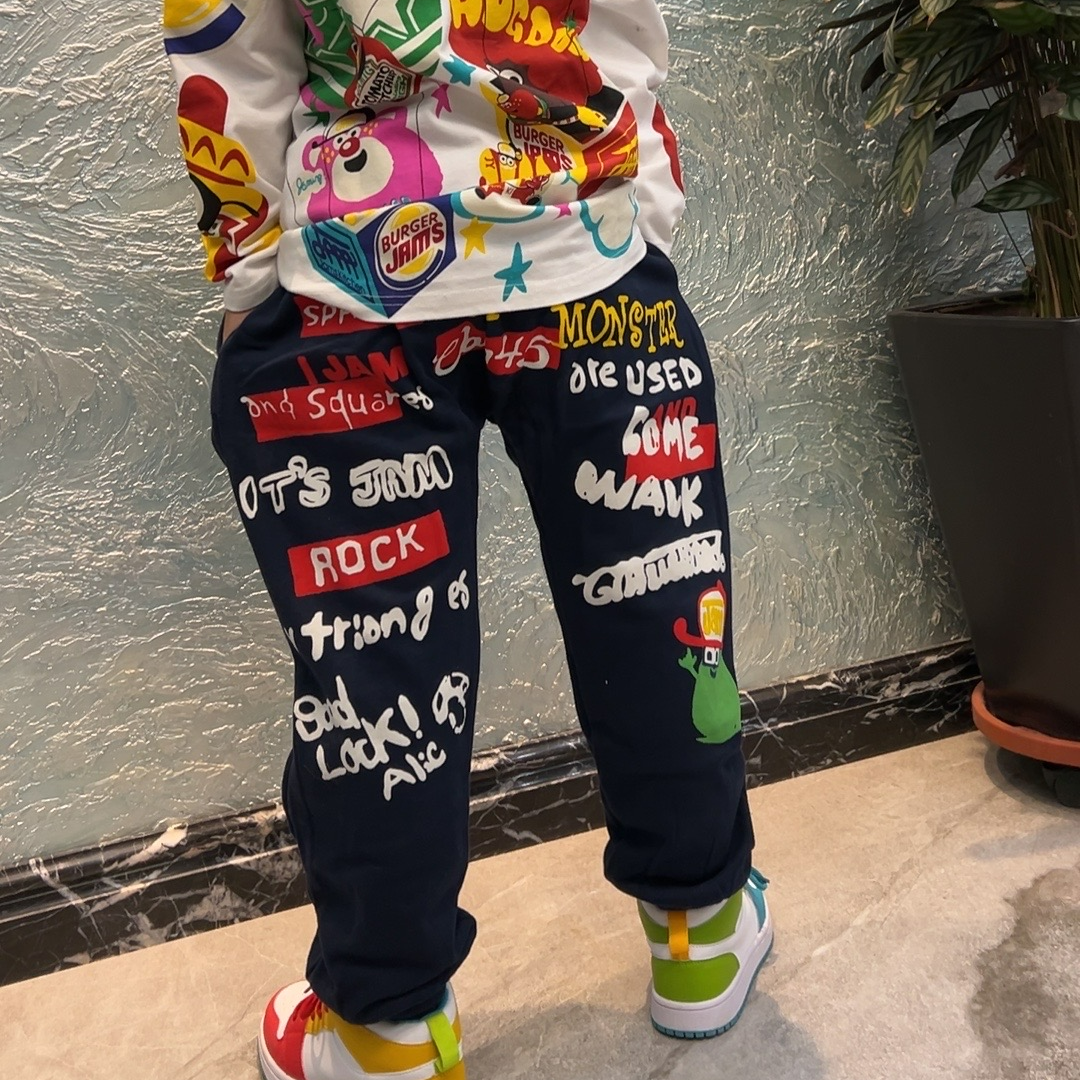 0208【JM小屁裤】儿童春秋印花休闲裤