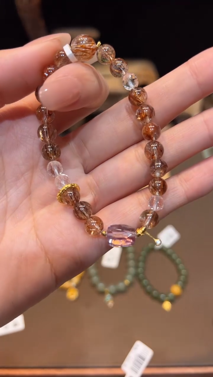 水晶手链未镶嵌手饰@@E6787