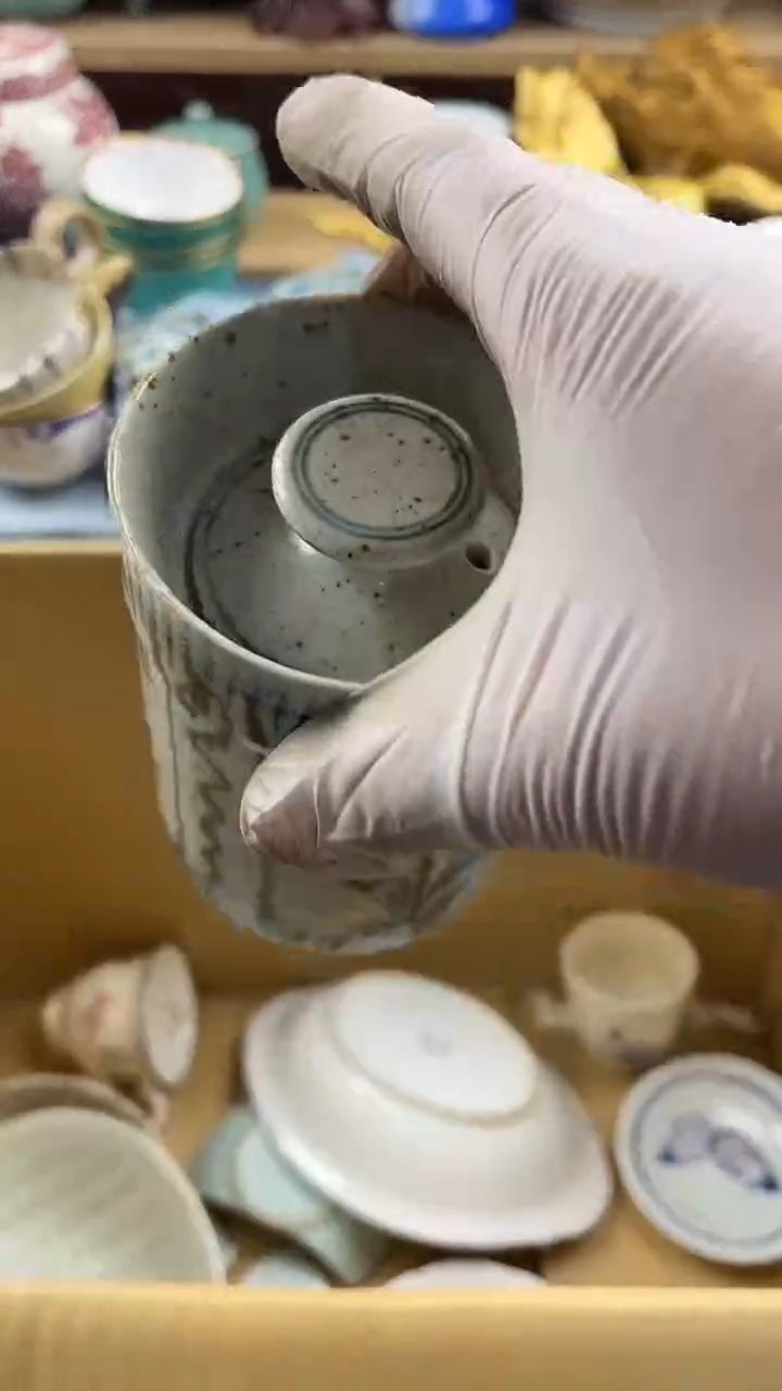 瓷片小*梨英歌瓷器满28包邮