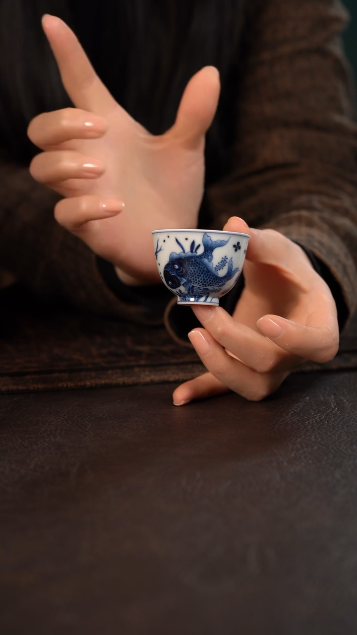 【闪购商品】杯洪印慕明鱼藻一口杯