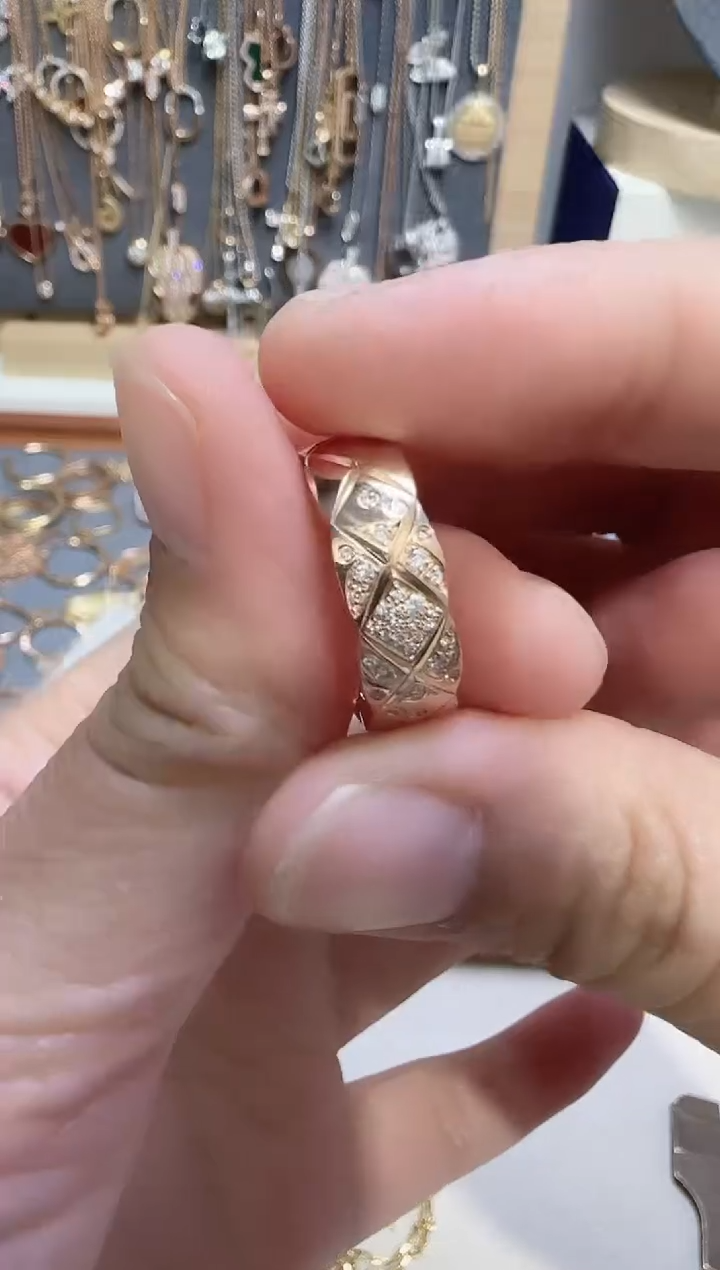 【闪购商品】天然钻石戒指/指环18K金镶嵌戒指20号