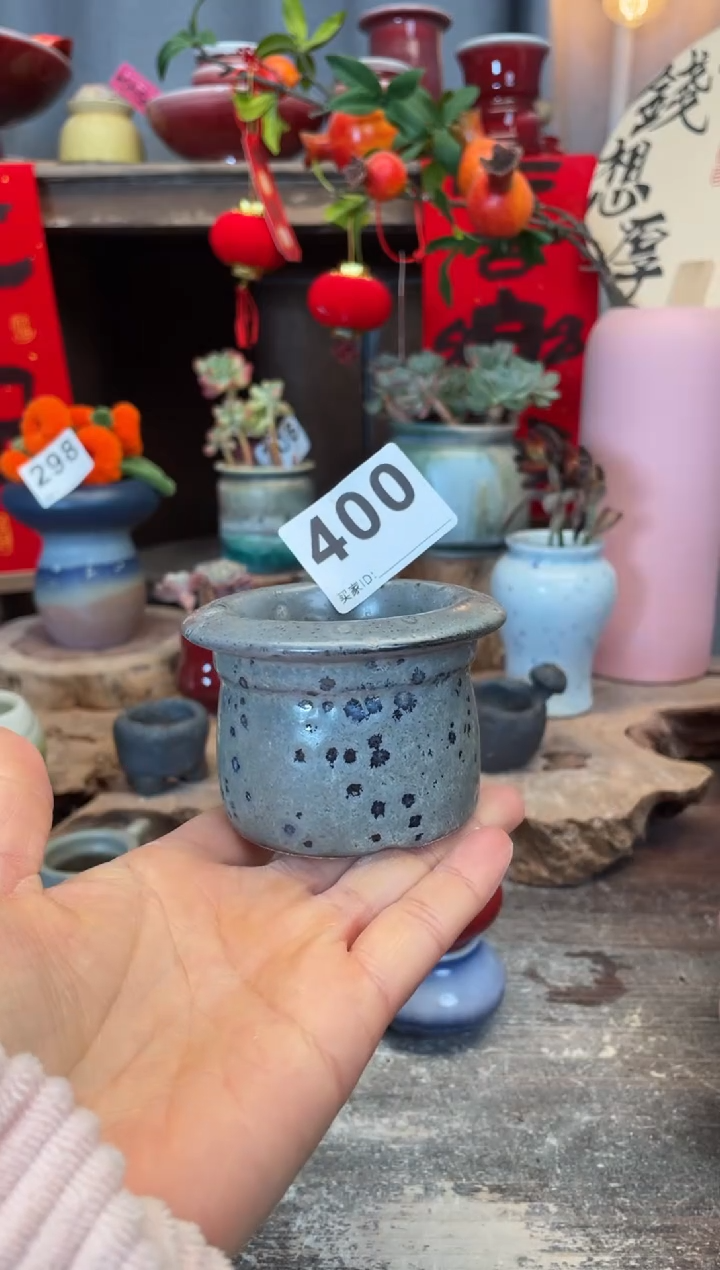 【闪购商品】摆件340知木小芳花盆