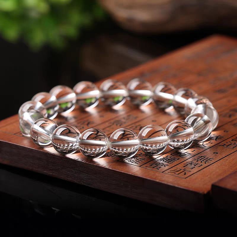 天然白水晶手链男女百搭