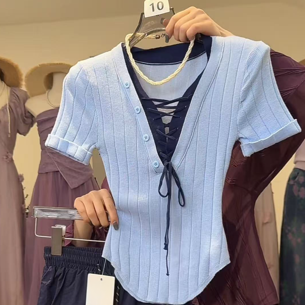 【苏兰文】高级感显瘦上衣-H276