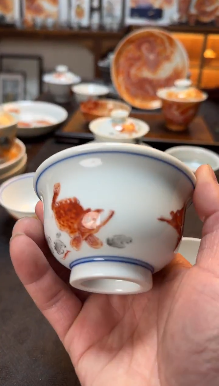 卖***龙鲑鱼压手主人杯1