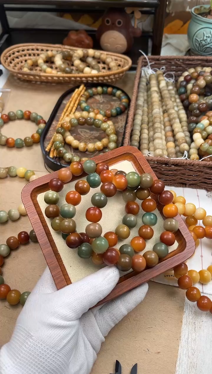 手串菩提根/象牙果a298 卡15 干磨