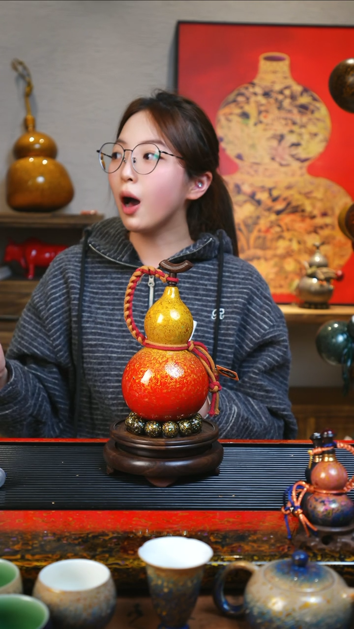 【闪购商品】JZ102大师姐臻选非遗大漆酒葫芦