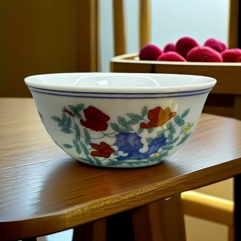 【厂长瓷业】景德镇陶瓷斗彩鸡缸主人杯