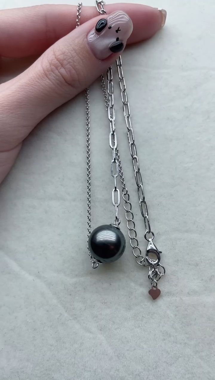 【闪购商品】海水珍珠套链银S925镶嵌49